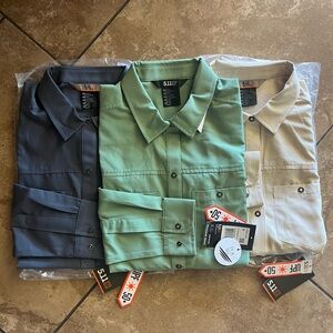 5.11 Tactical Women’s Lightweight Shirt
Navy, Green, Tan
Brand New 
Size Small